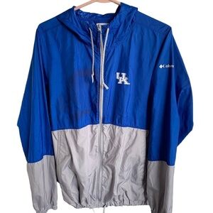 Kentucky Wildcats Full Zip Windbreaker Jacket Columbia Adult Size Large BBN